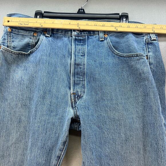 Levi's 501 Jeans XX Men's 38x32 Blue Button Fly Straight Leg Vintage XX Rare - Picture 13 of 16